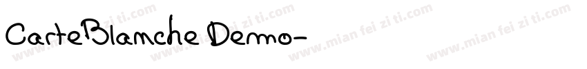CarteBlanche Demo字体转换